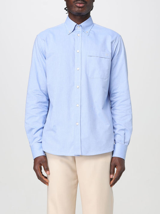 Valentino Shirt Men Gnawed Blue