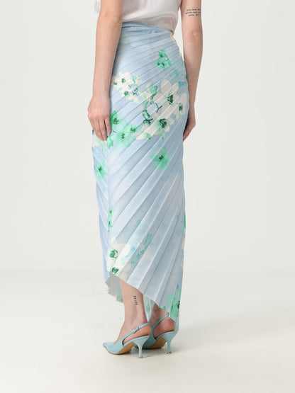 Pinko Skirt Woman Gnawed Blue