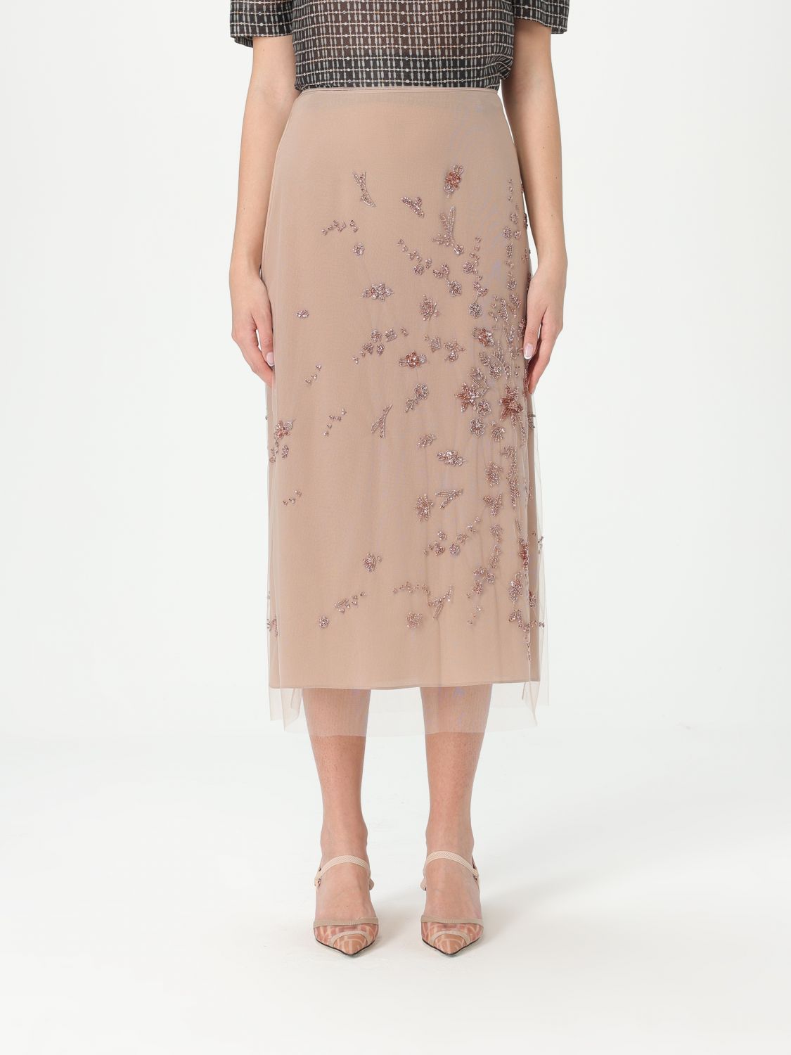 Fendi Skirt Woman Natural