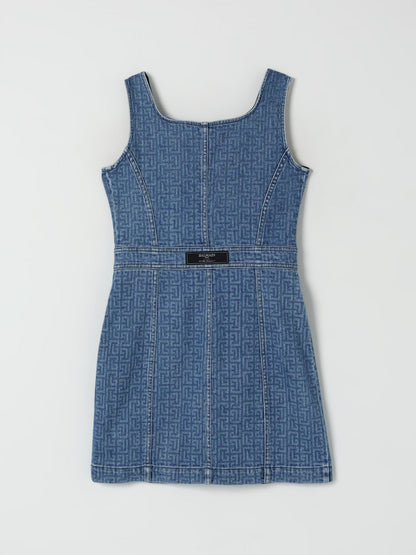 Balmain Dress Kids Gnawed Blue