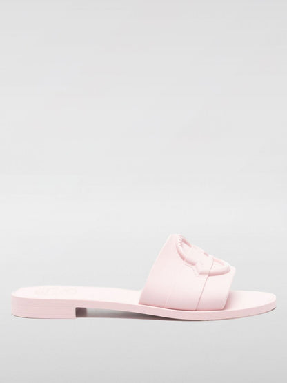Moncler Flat Sandals Woman Black