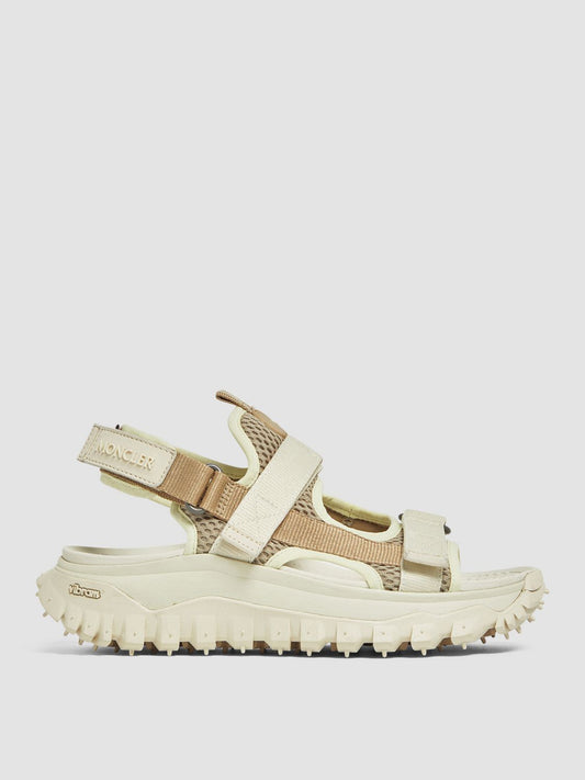 Moncler Flat Sandals Woman Beige