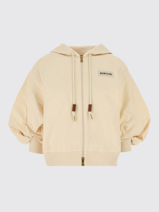 Moncler Sweatshirt Woman Beige
