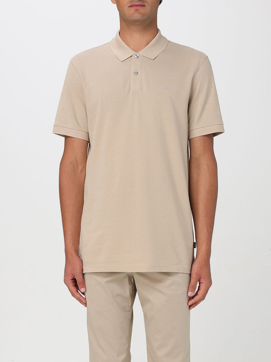 Boss Polo Shirt Men Beige