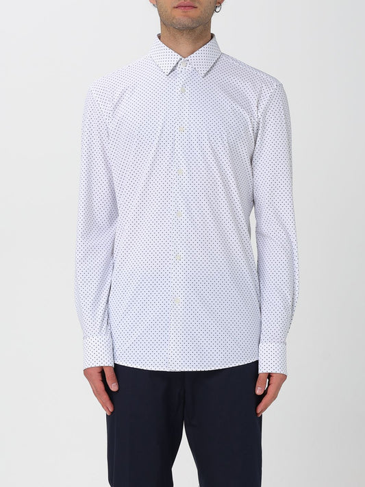 Boss Shirt Men Gnawed Blue