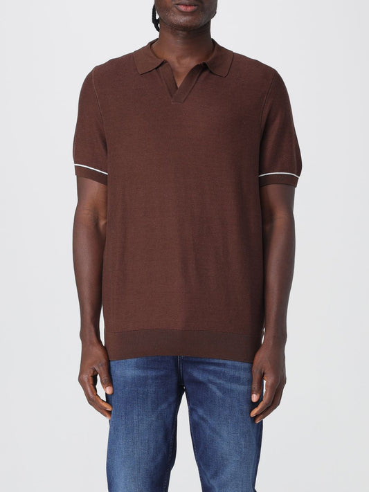 Boss Polo Shirt Men Brown