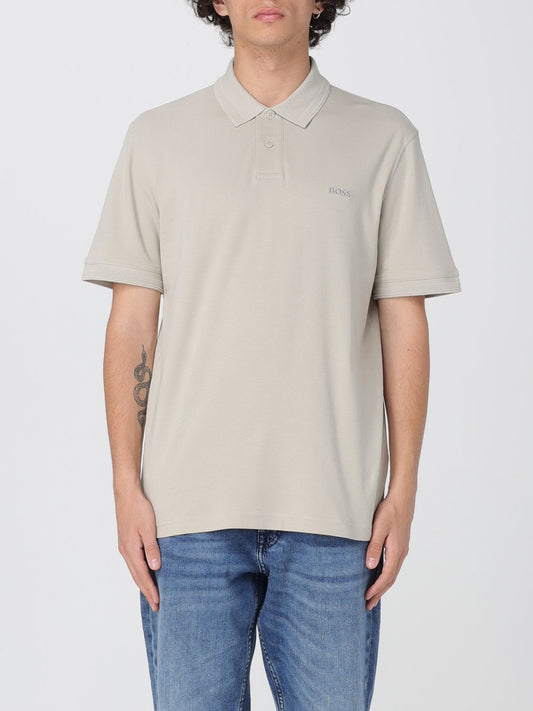Boss Polo Shirt Men Beige