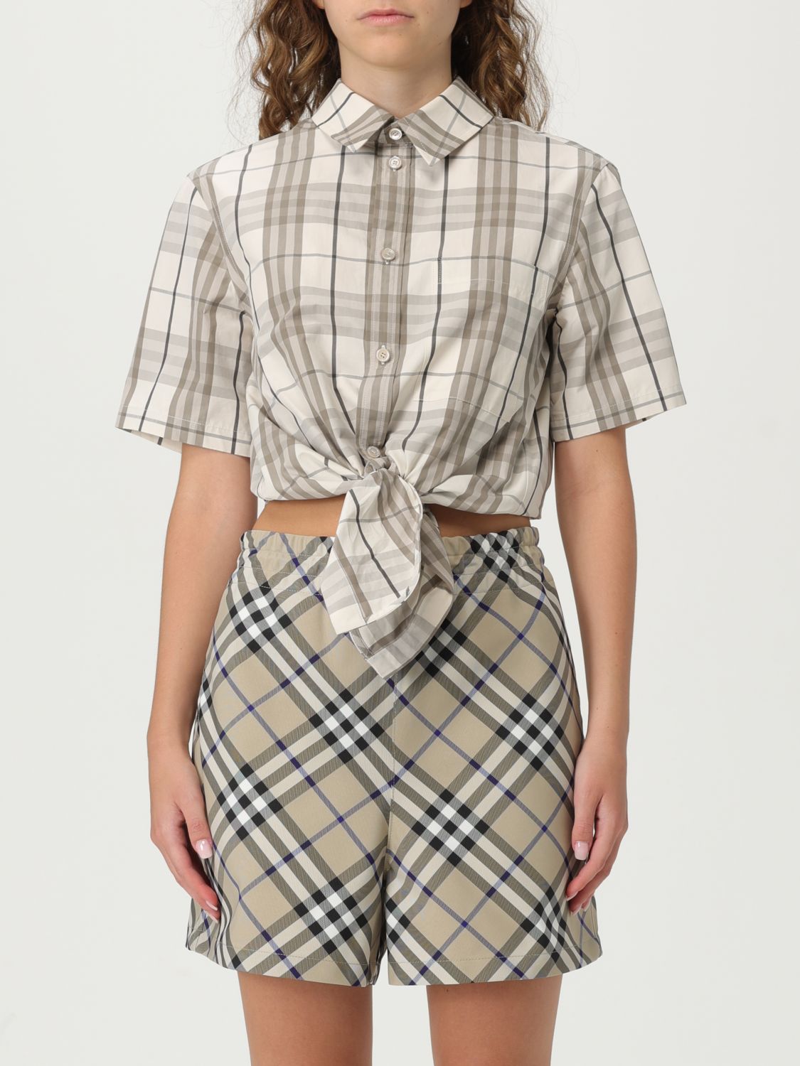 Burberry T Shirt Woman Beige