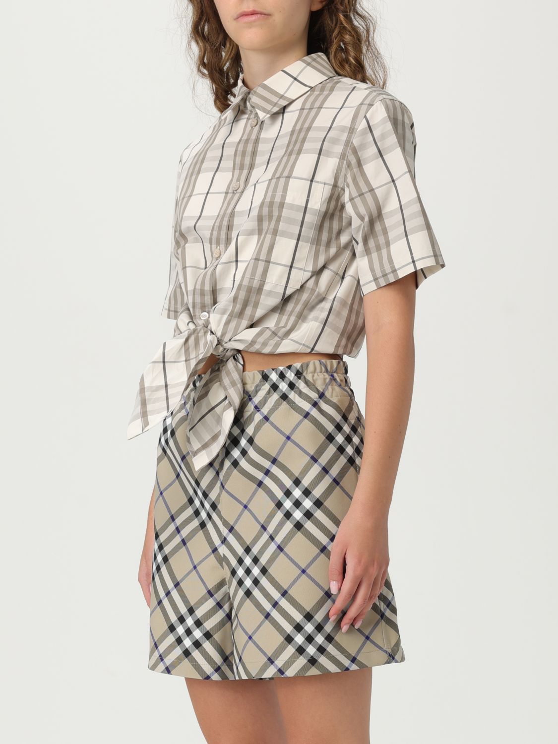 Burberry T Shirt Woman Beige