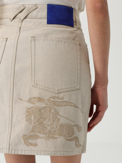 Burberry Skirt Woman Beige
