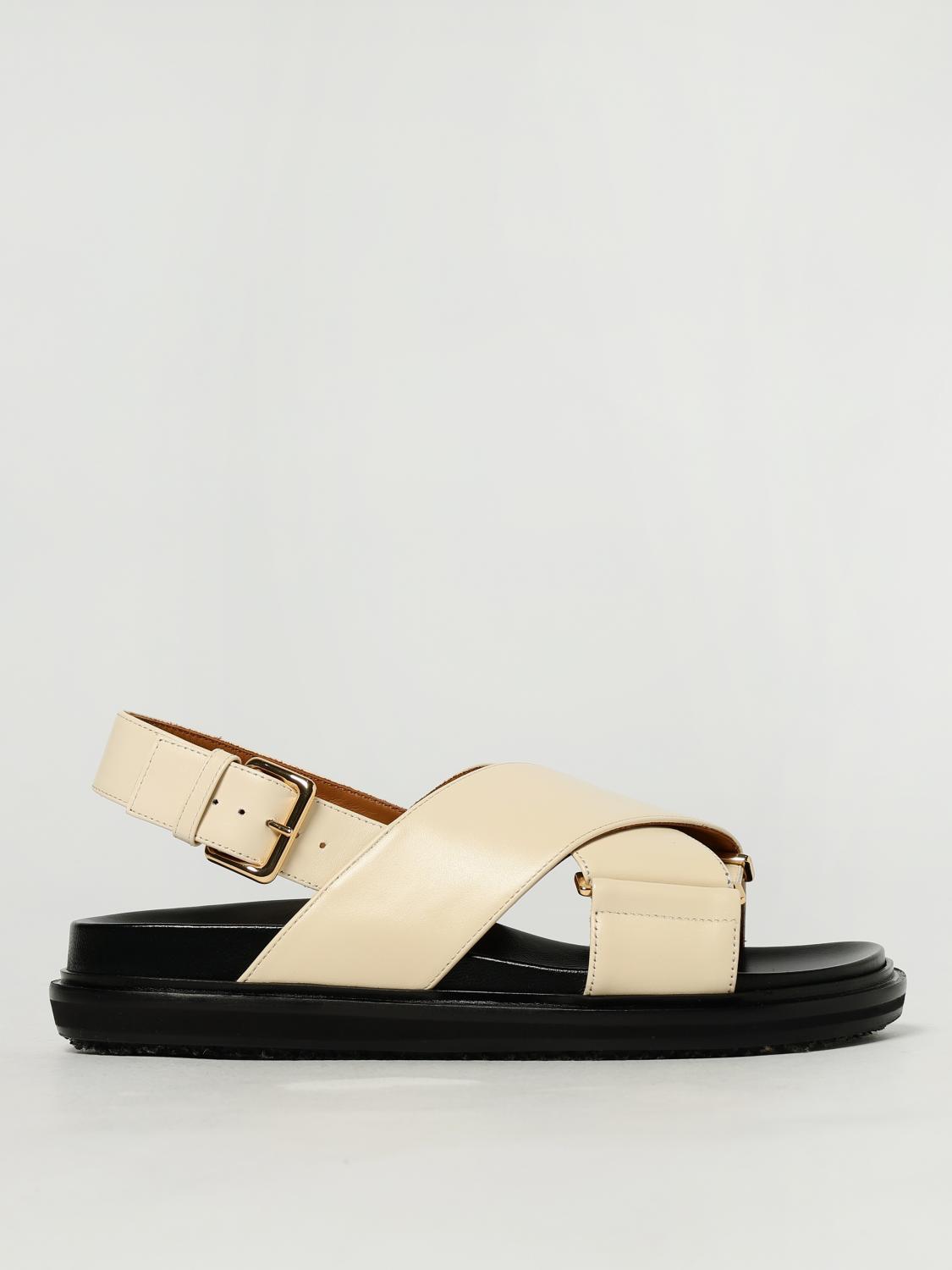 Marni Flat Sandals Woman White