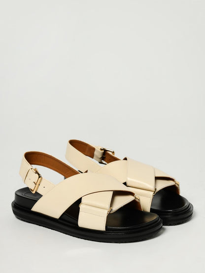 Marni Flat Sandals Woman White