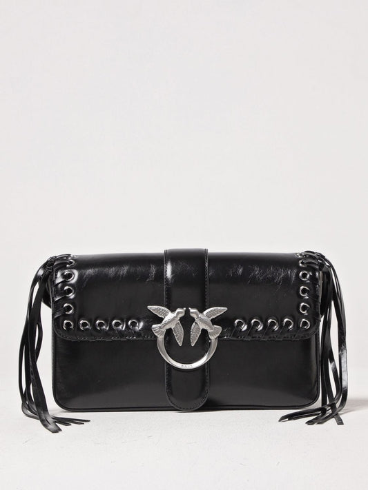 Pinko Crossbody Bags Woman Black