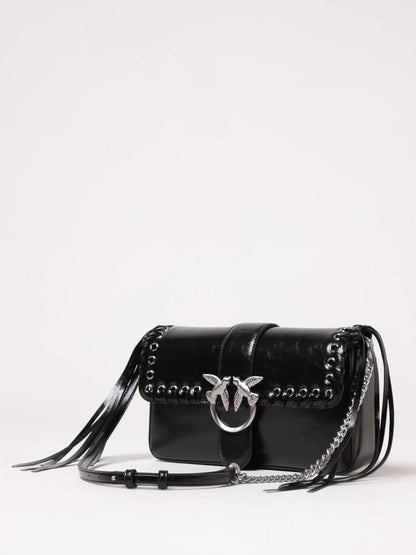 Pinko Crossbody Bags Woman Black