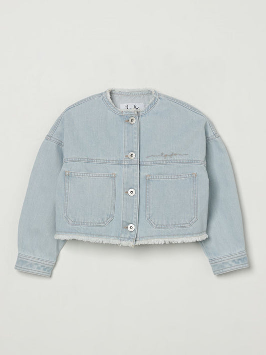 Il Gufo Jacket Kids Gnawed Blue