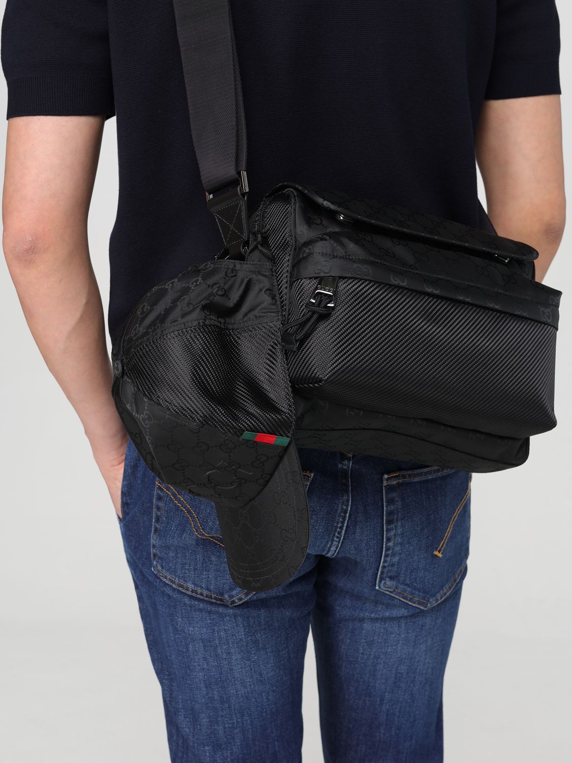 Gucci Shoulder Bag Men Black