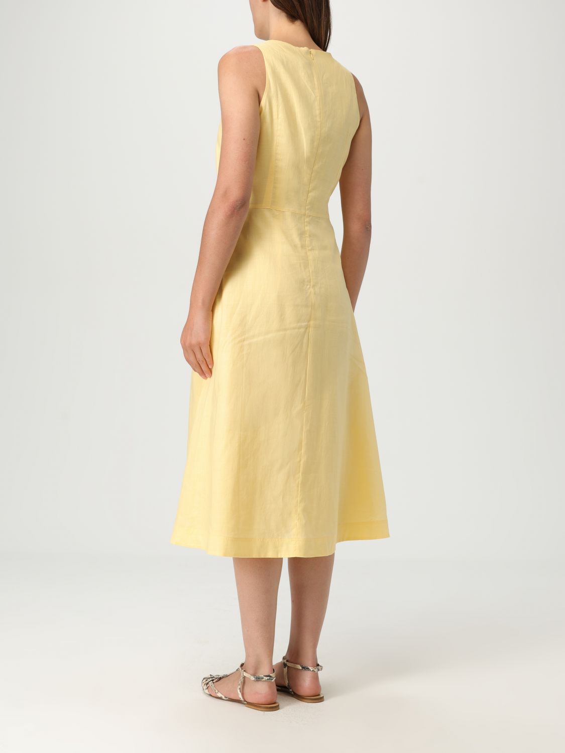 Boss Dress Woman Yellow