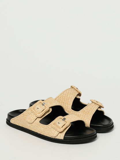Boss Flat Sandals Woman Beige