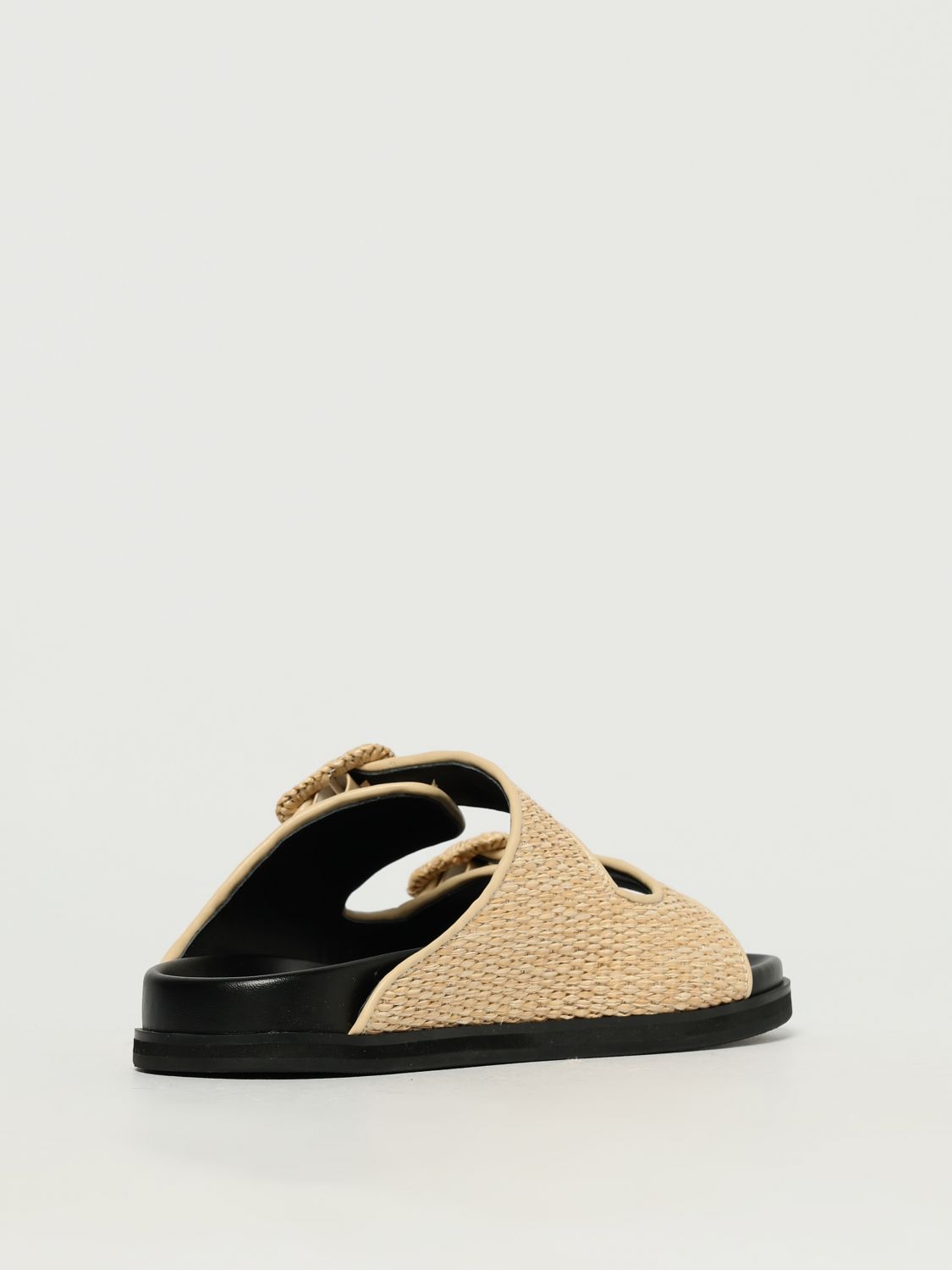 Boss Flat Sandals Woman Beige