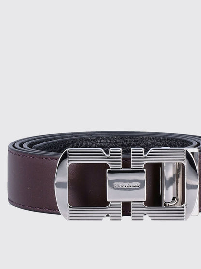 Ferragamo Belt Men Burgundy