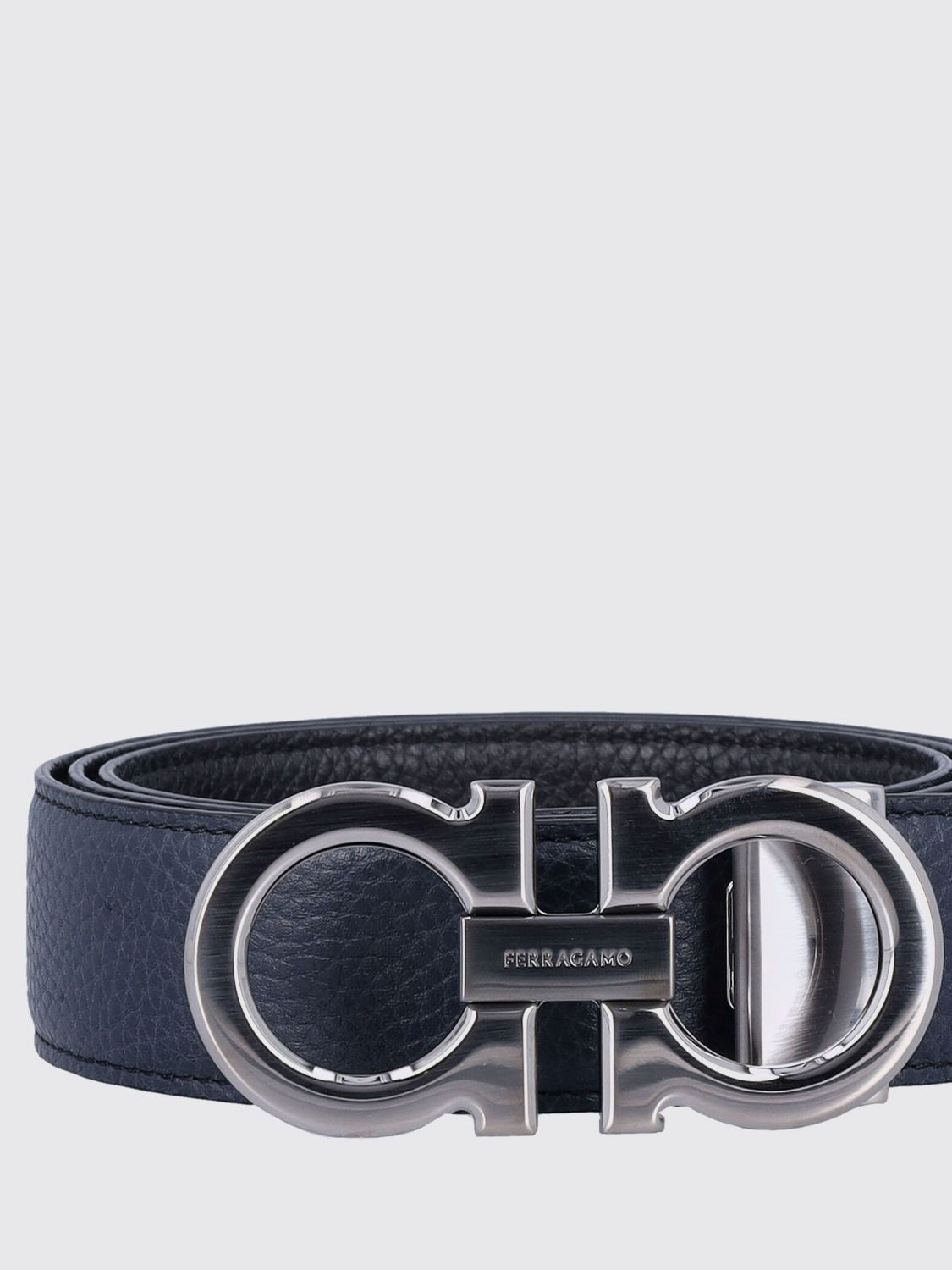 Ferragamo Belt Men Navy