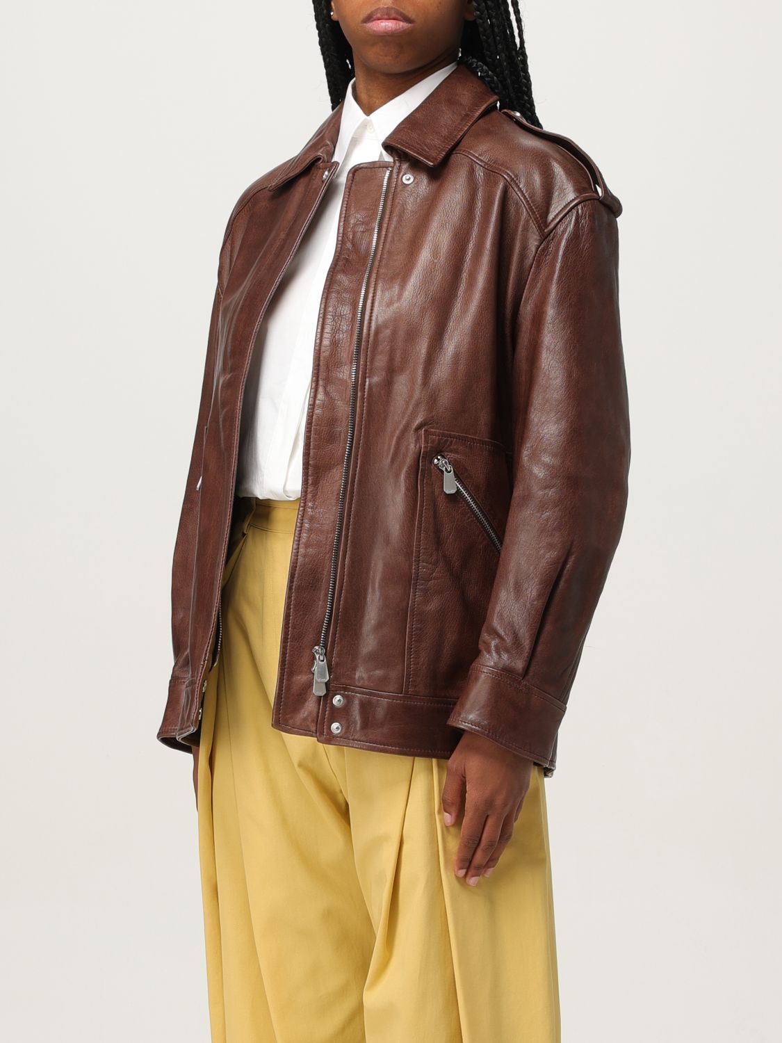 Pinko Jacket Woman Brown