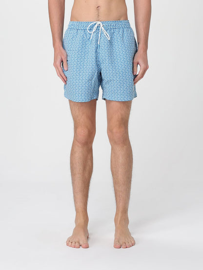 Boss Swimsuit Men Gnawed Blue