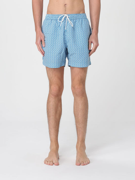 Boss Swimsuit Men Gnawed Blue