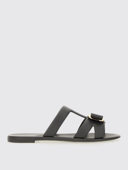 Ferragamo Flat Sandals Woman Black