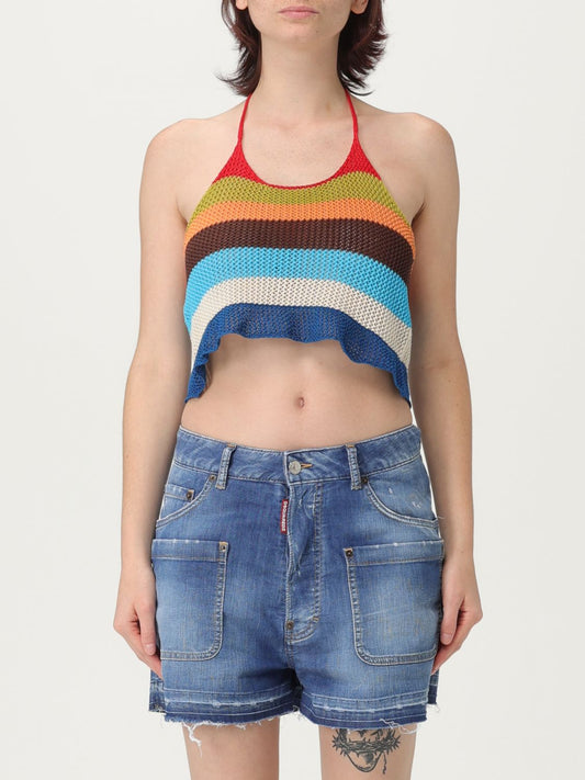Dsquared2 Top Woman Gnawed Blue