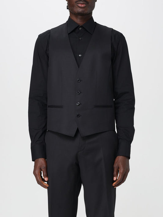 Boss Suit Vest Men Black