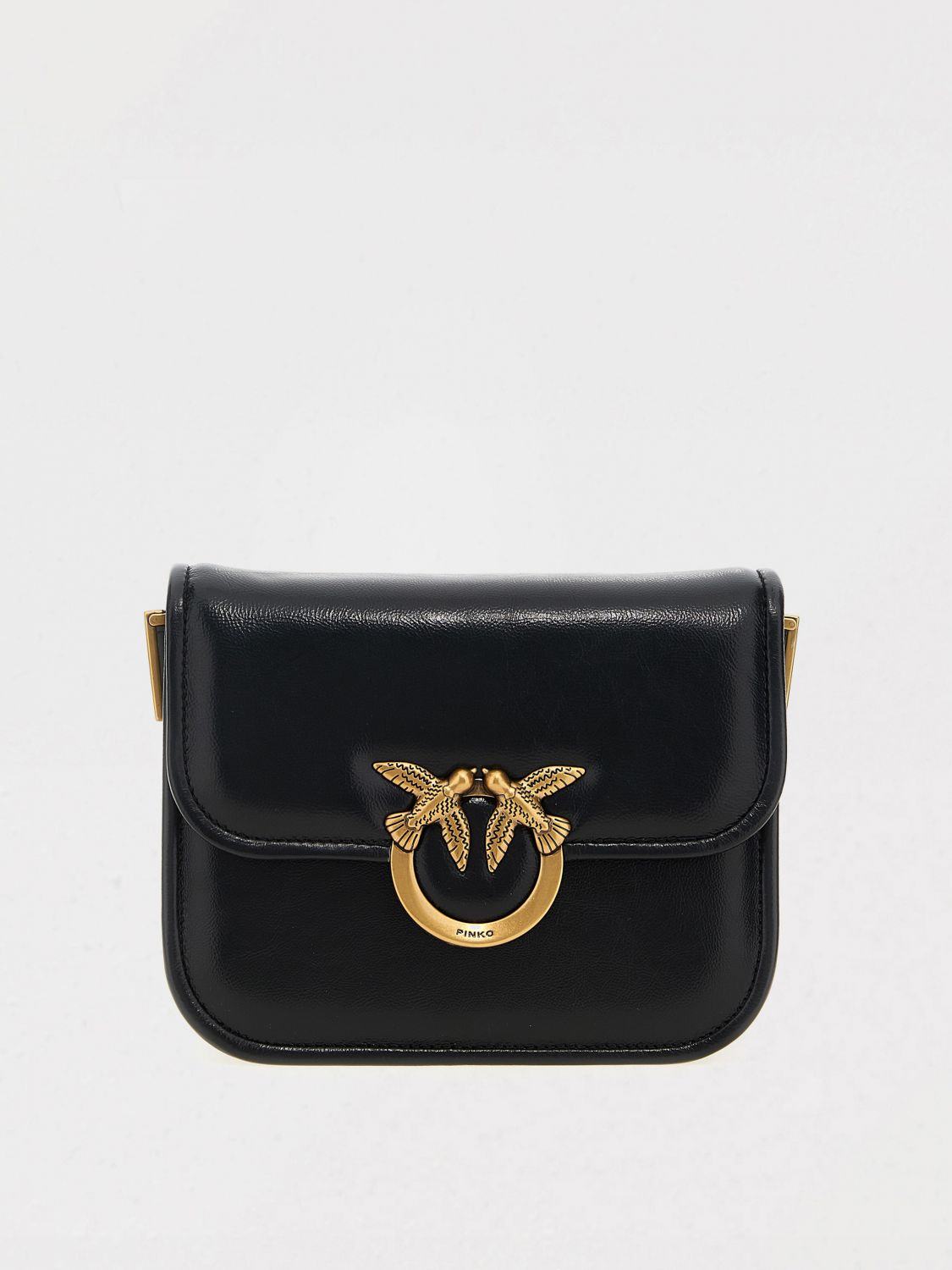 Pinko Crossbody Bags Woman Black