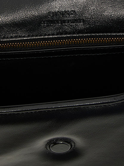 Pinko Crossbody Bags Woman Black