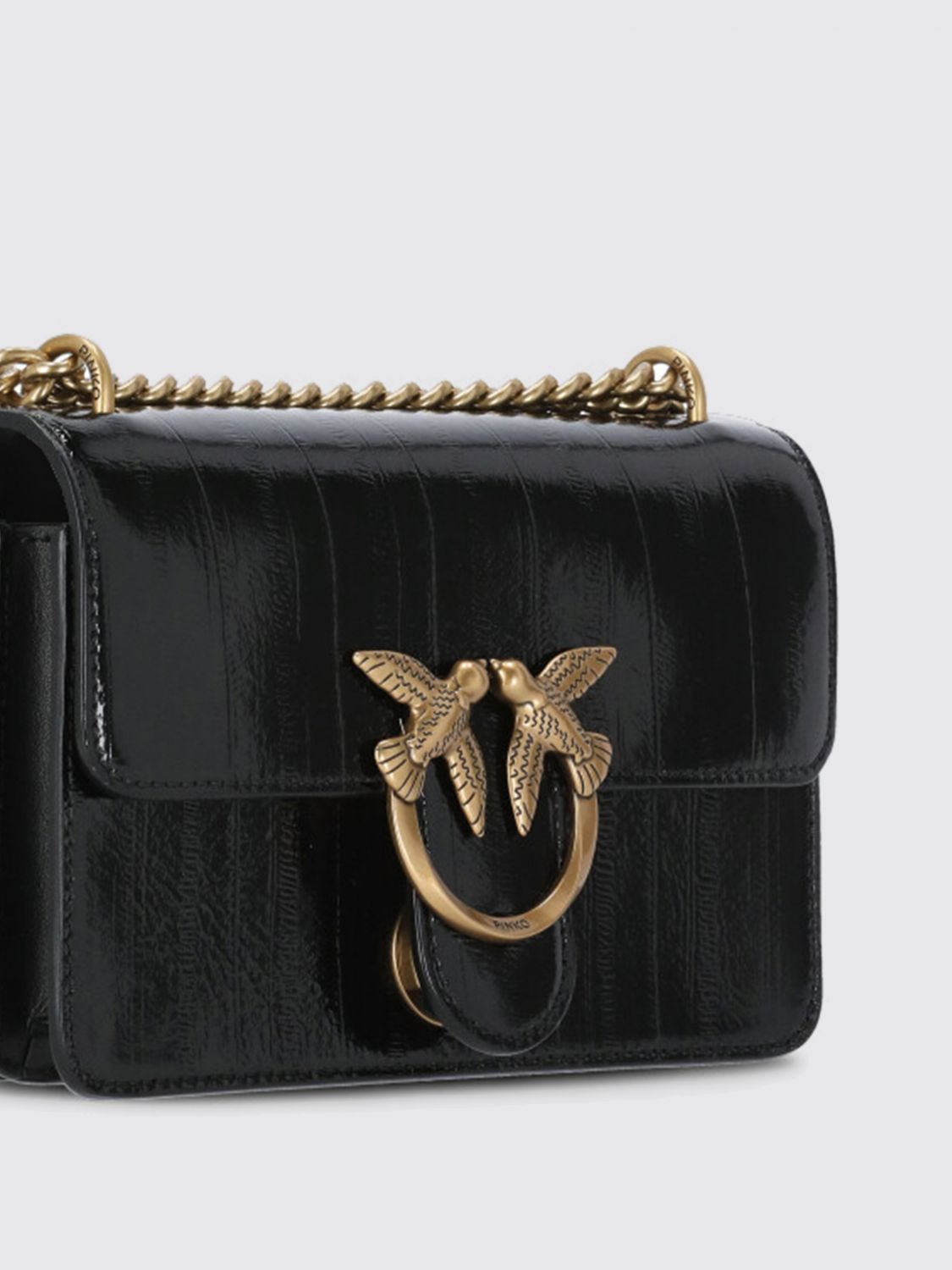 Pinko Crossbody Bags Woman Black