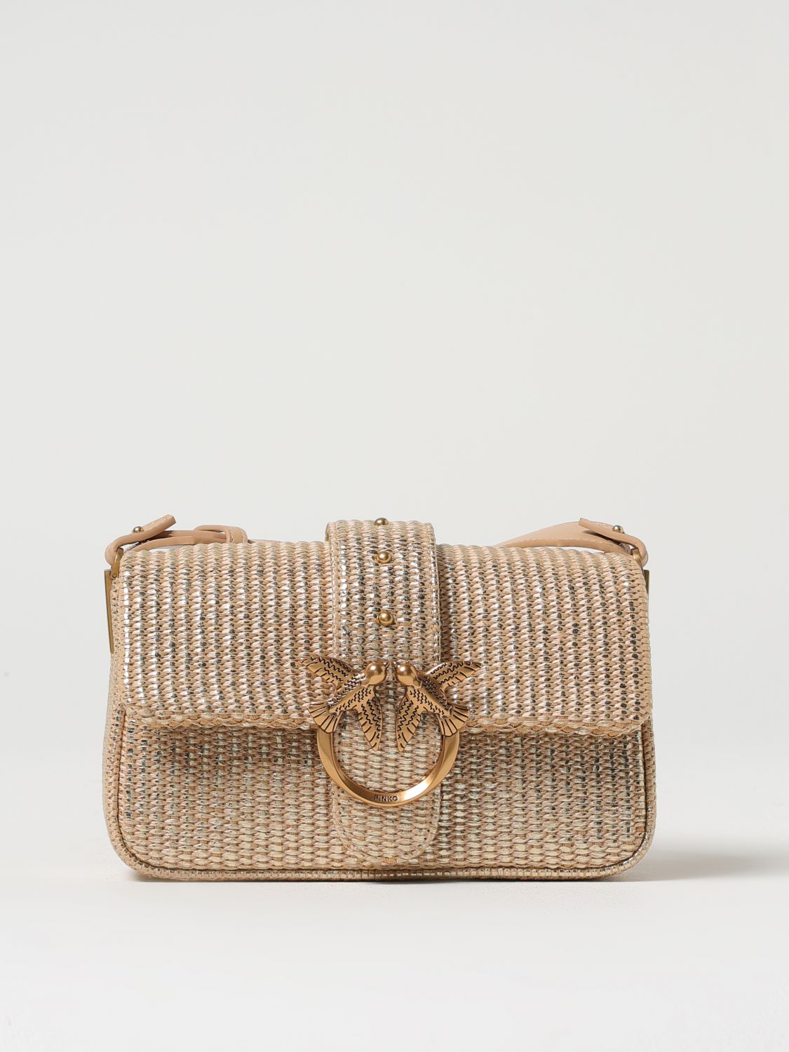 Pinko Crossbody Bags Woman Gold
