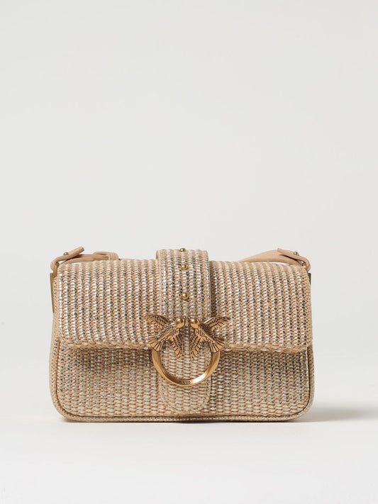 Pinko Crossbody Bags Woman Gold