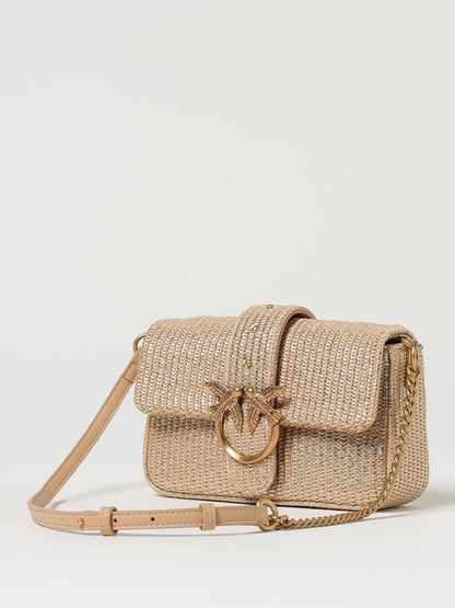 Pinko Crossbody Bags Woman Gold