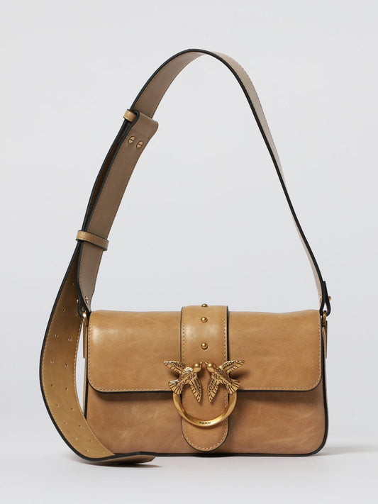 Pinko Crossbody Bag Woman Beige