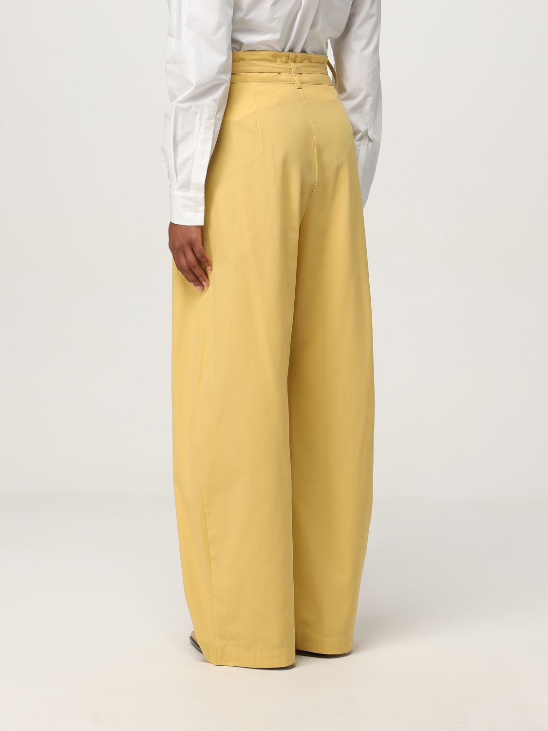 Pinko Pants Woman Yellow