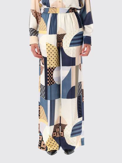 Fendi Pants Woman Blue