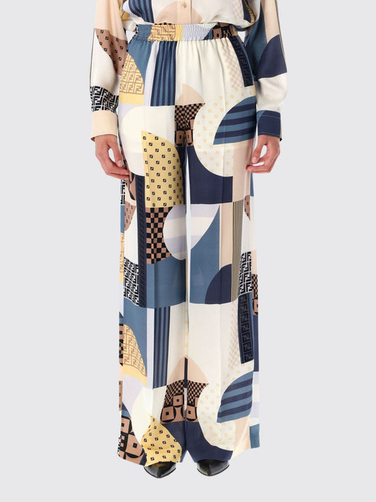 Fendi Pants Woman Blue