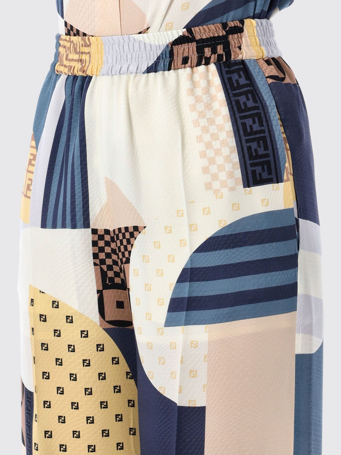 Fendi Pants Woman Blue