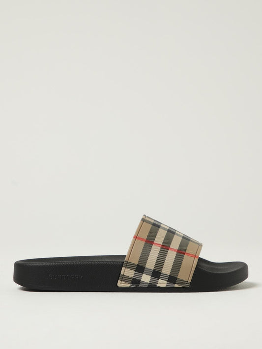 Burberry Flat Sandals Woman Beige