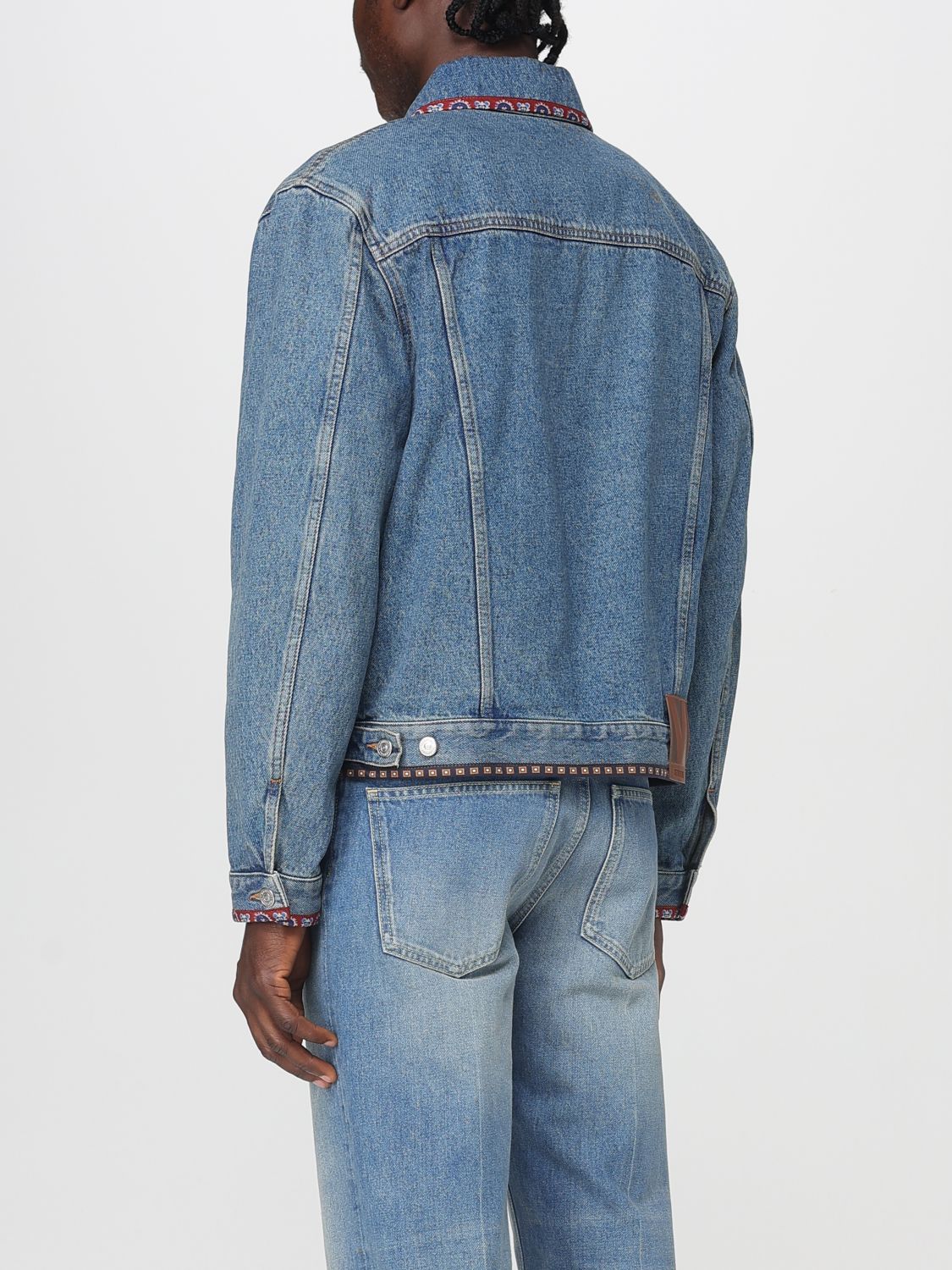Valentino Blazer Men Gnawed Blue