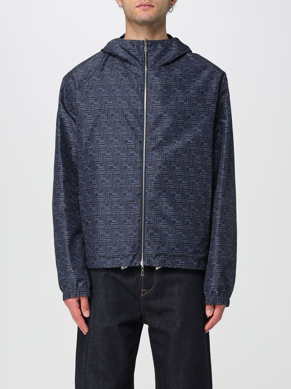 Fendi Jacket Men Blue