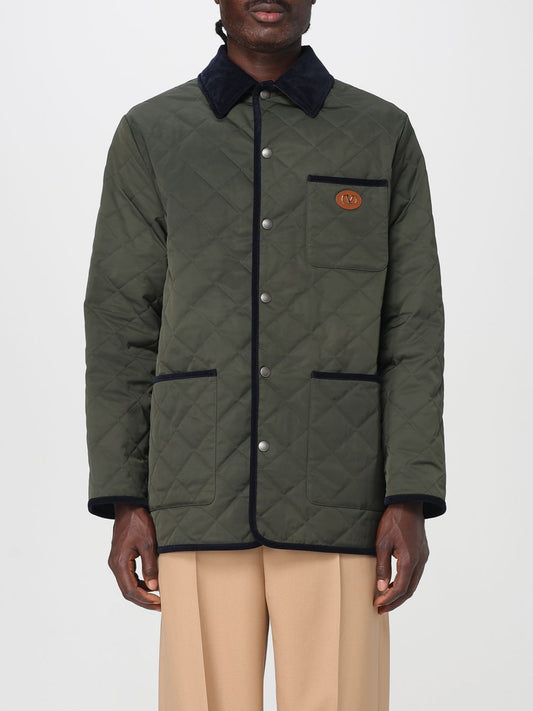 Valentino Coat Men Olive