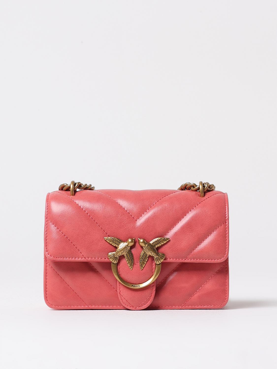 Pinko Crossbody Bags Woman Coral