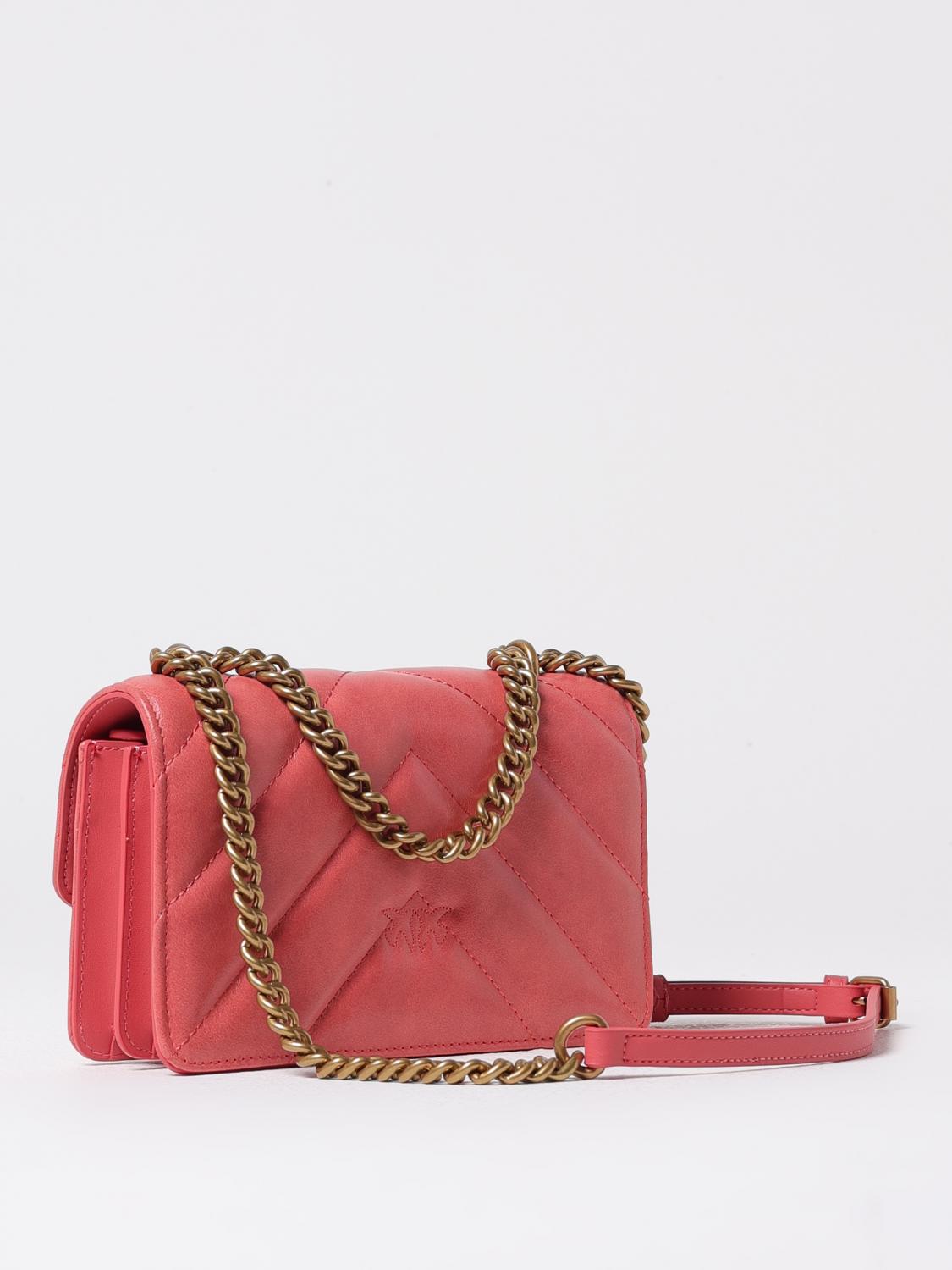 Pinko Crossbody Bags Woman Coral