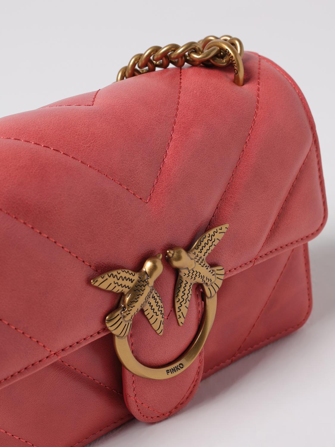 Pinko Crossbody Bags Woman Coral