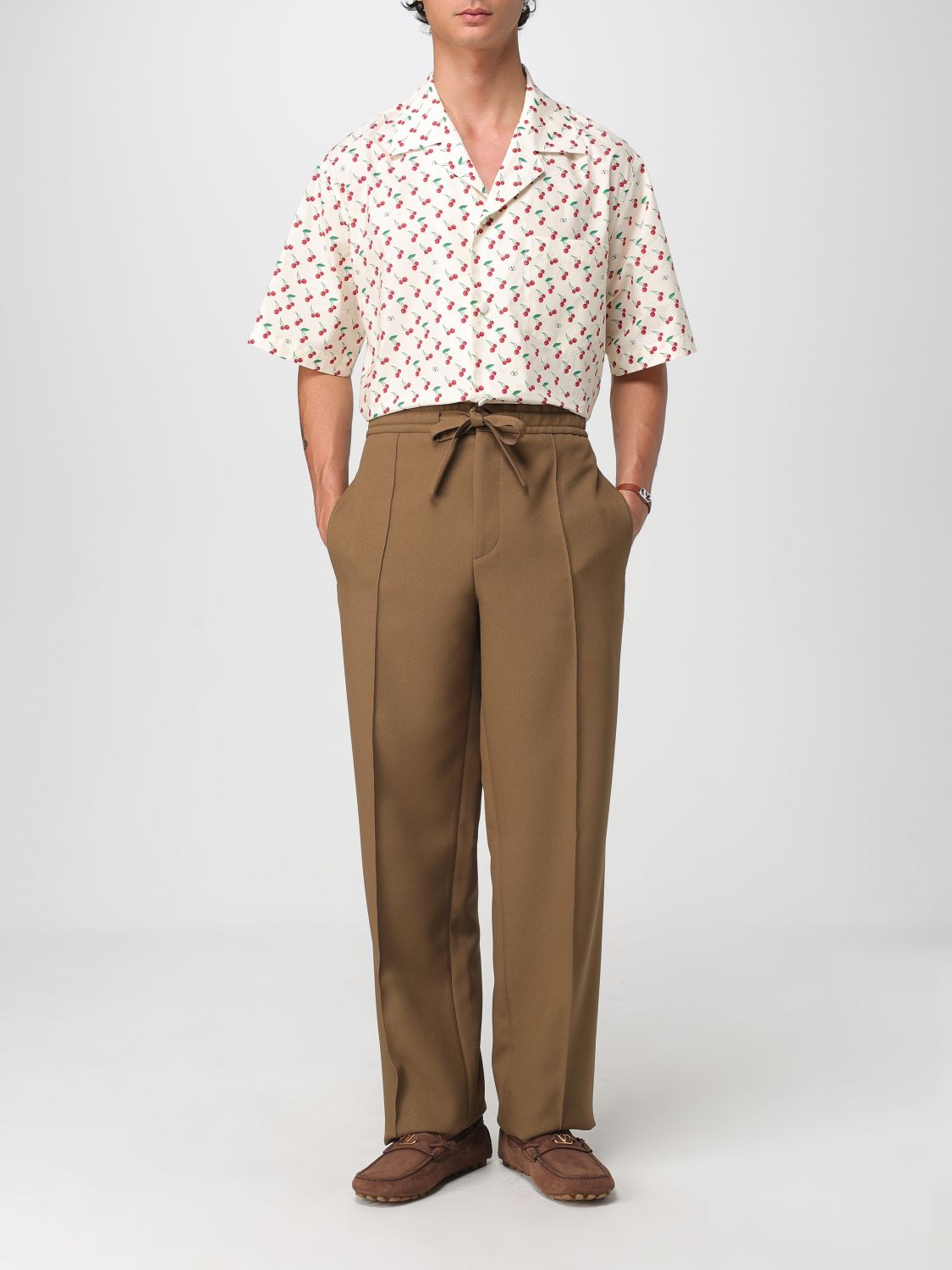Valentino Pants Men Walnut